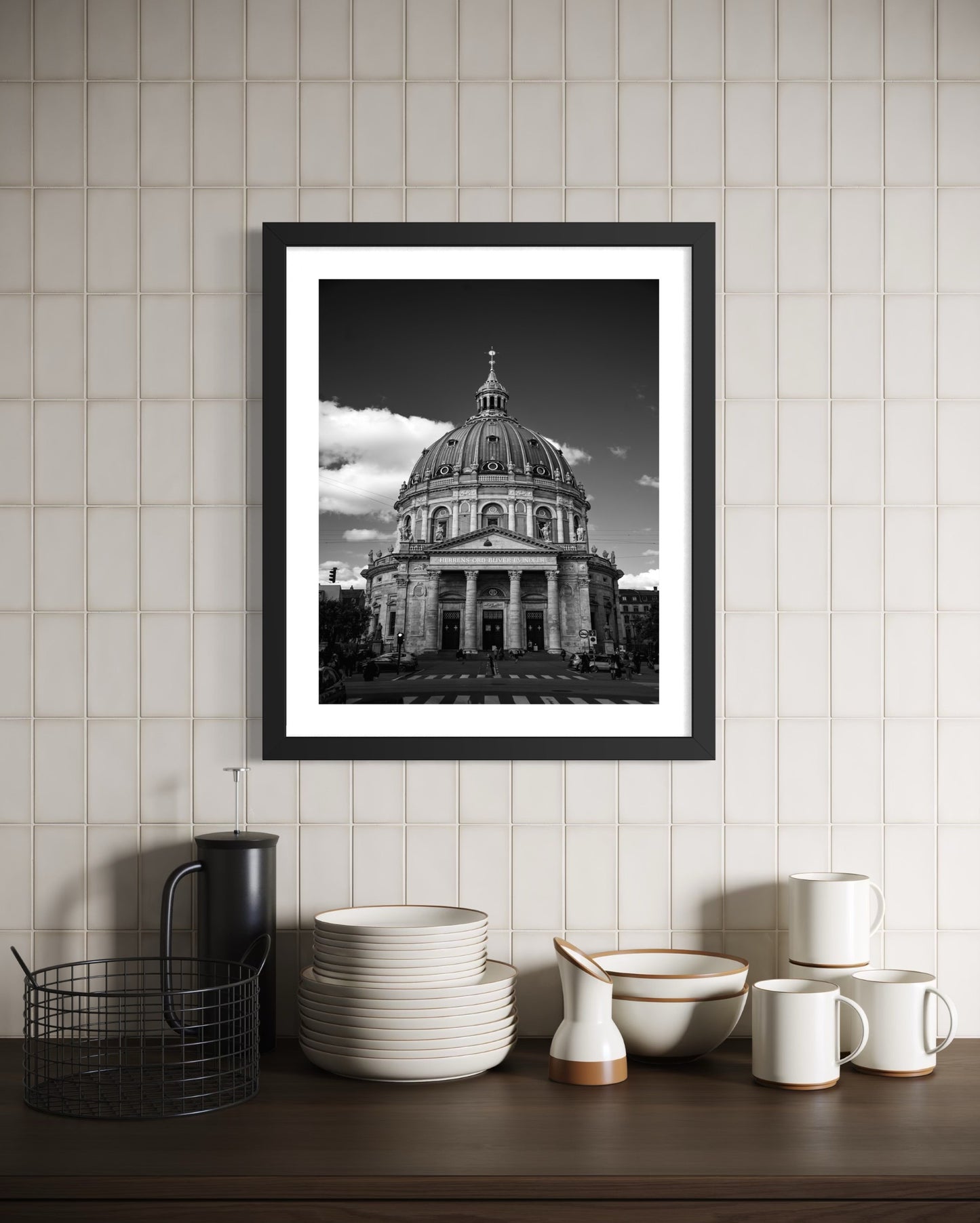 Frederik’s Church, Copenhagen - B&W